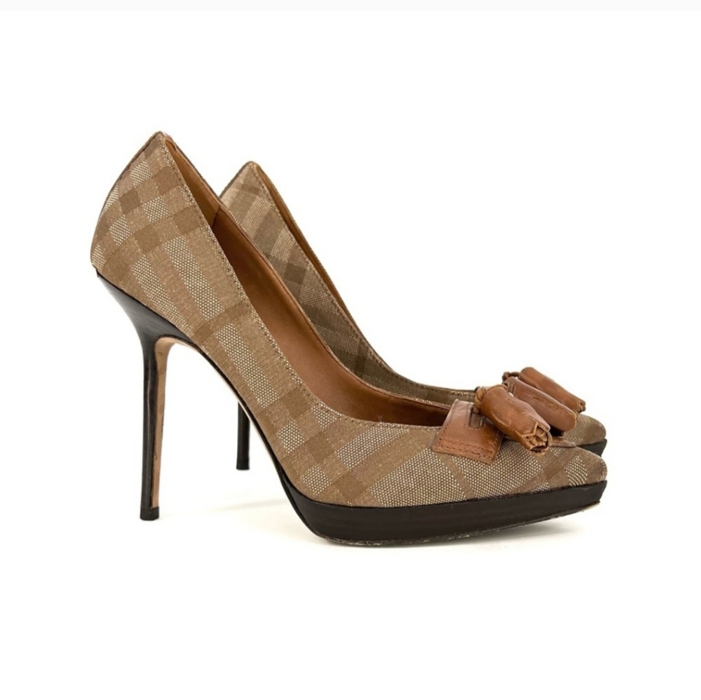 Burberry platform stiletto pumps